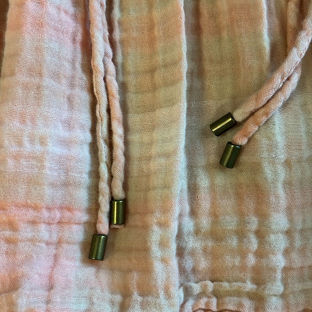 ANTHROPOLOGIE THE BETTE BABYDOLL PEASANT BLOUSE IN CORAL PINK SIZE SMALL EUC - Picture 8 of 10